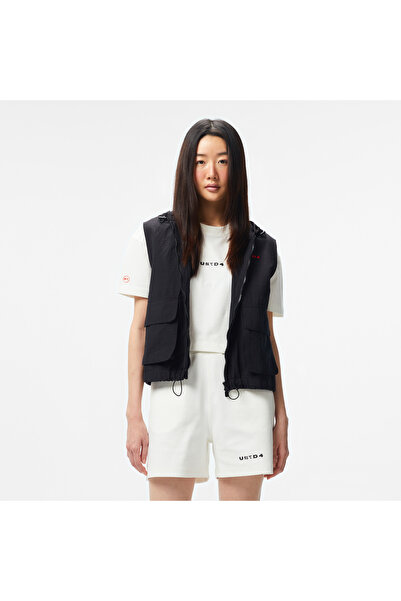 United 4 UNITED4 Kadın Siyah Crop Yelek