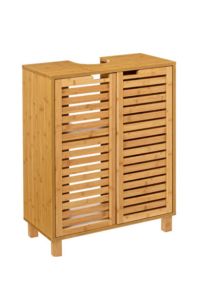 5FiveSmart Mobilier de baie 5Five Sicel pentru lavoar, cu uși și rafturi, bam...