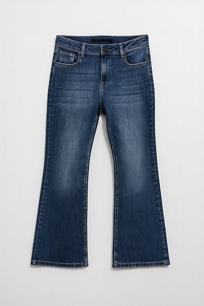 Bluewhite Women's Spanish Leg Lycra Flare Jean Trousers