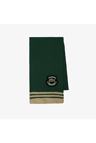 Lacoste Unisex αντίθεση χρωμάτων Σκούρο πράσινο κασκόλ