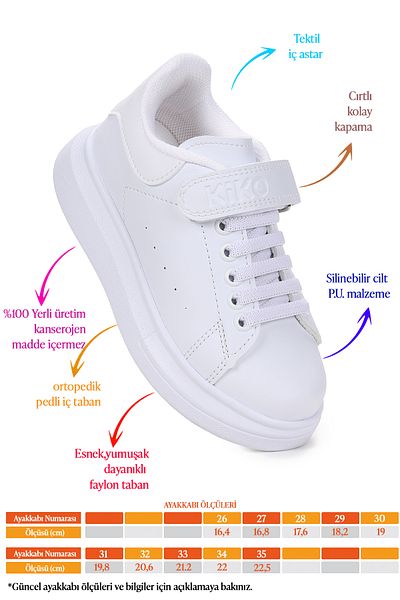 Kiko Kids Tinsa Daily Velcro Boys' Sports Shoes