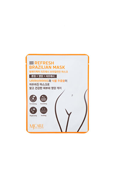 Mjcare قناع Refresh البرازيلي - قناع مهدئ ومرطب ومشرق للمنطقة الخاصة