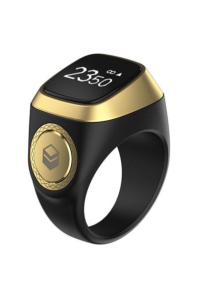 iqibla Smart Tasbih Ring - Muslim Prayer Ring with OLED Screen