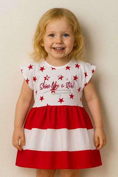 VİYOLİNA Star Embroidered Dress