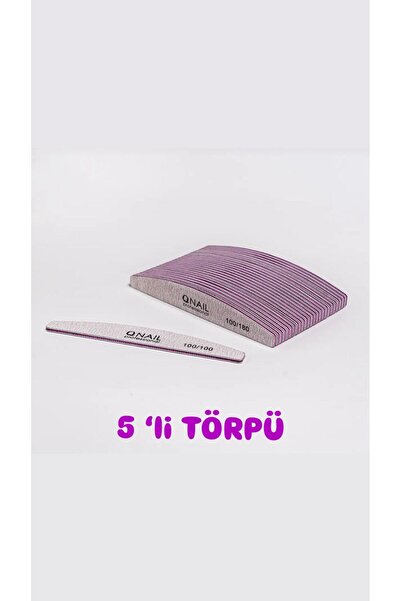 QNAİL PROFESSİONAL 5'ADET Profesyonel Kağıt Törpü 100/180