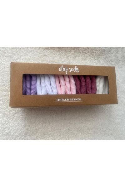 RAPAPA Baby Girl Newborn Boxed 5-Piece Socks 1309L