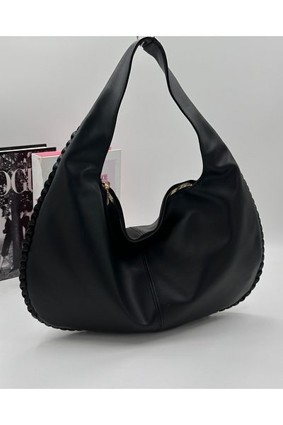 DMG Collection Knitted Pattern Women's Shoulder and Arm Bag