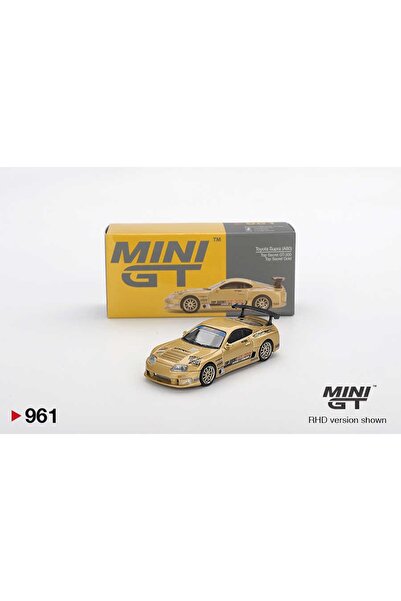 mini gt toyota supra a80 top secret gold gt-300 model araba diecast araba kol...