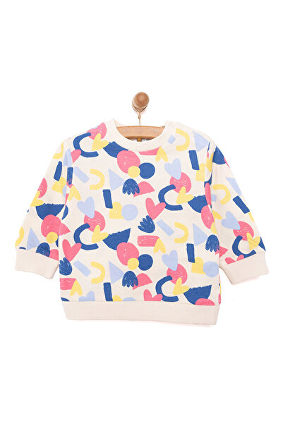 ebebek Hello Baby HelloBaby Basic Az Şardonlu Aslan Desenli Sweatshirt Kız Bebek