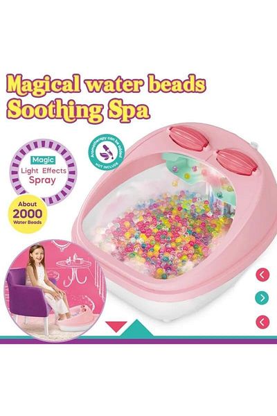 Generic Girls Creator Soothing Spa Kit with Magical Water Beads, Light Effects, Salon-Style Pedicure Set, Ag