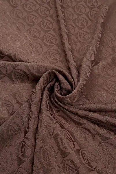 Valentino Orlandi Alia, Jacquard Lyocell Shawl - Checkered Pattern - 11 - Brown