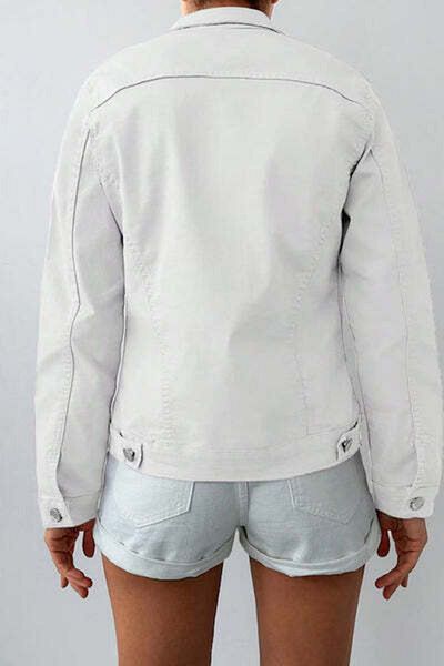 StreetWear Outlet Jacheta Dama, Denim Subtire, Cu Buzunare Si Nasturi