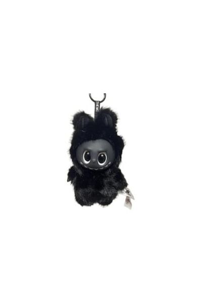 MASHASHOP Labubu The Monsters Black Plush Figure, Black, 16 cm