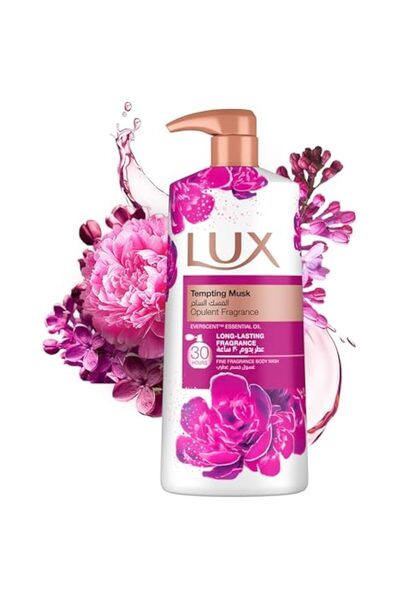 Lux Regular غسول الجسم الفاخر من لوكس، برائحة المسك المغري، يدوم 30 ساعة، مع ...