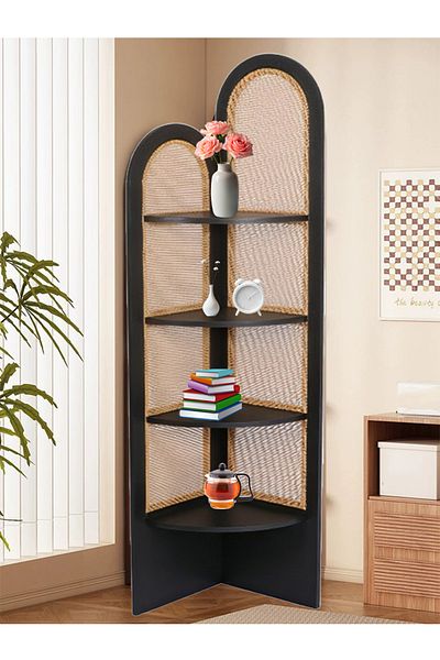 DEC13 Rustic Corner Cabinet