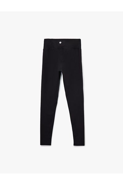 Koton High Waist Sports Leggings with Stitching Detail
