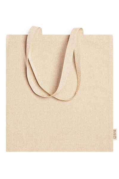 STAMINA Geantă din bumbac reciclat, Rivoli, 41 x 37 cm, densitate 120 g/m²,