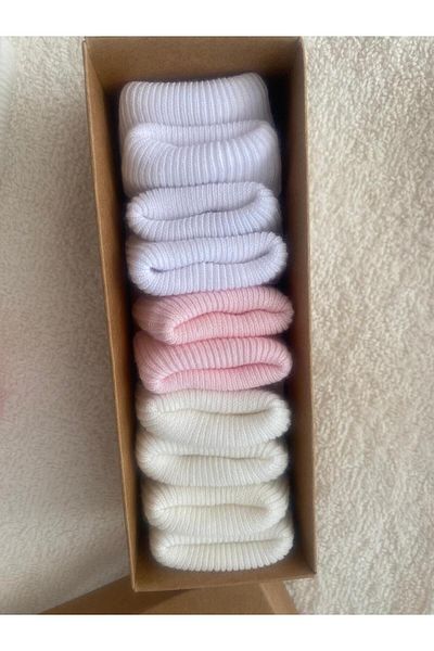 RAPAPA Baby Girl Newborn Boxed 5-Piece Socks 1309P