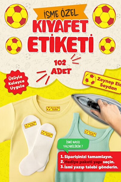 MSticker Kıyafet Etiketi - Okul Kıyafetlerine Kişiye Özel 30 Saniyede Kolay U...