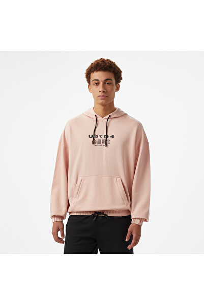 United 4 UNITED4 Oversize Erkek Pembe Sweatshirt