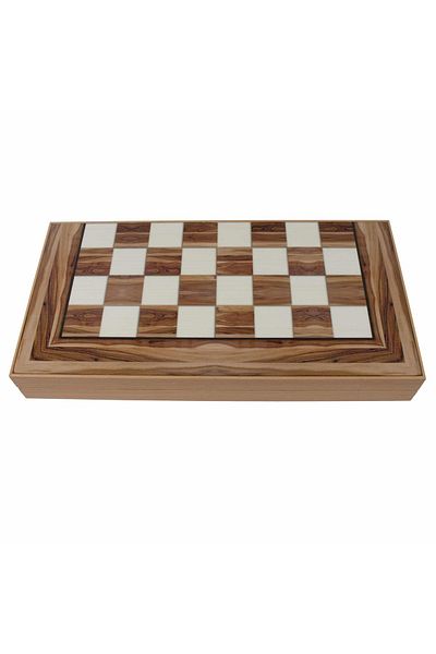 Z-Tools Backgammon game made of varnished wood 50x50 cm, American / 987-5