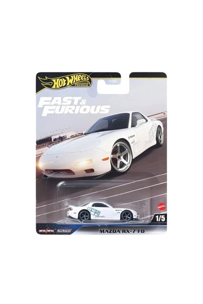 HOT WHEELS Premium Fast & Furious 5’li Diecast Araba Seti – RX-7, Skyline GT-R, Charger, Giulia, Imp