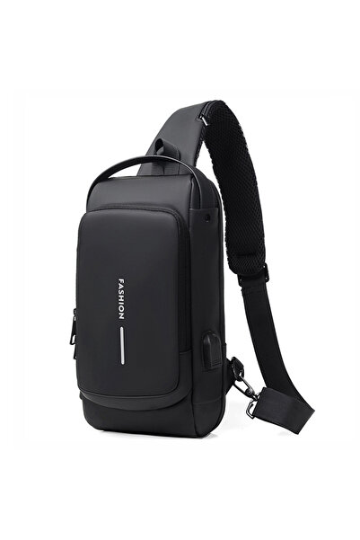 OEM Casual sports bag with anti-theft lock, waterproof, USB charging, card po...