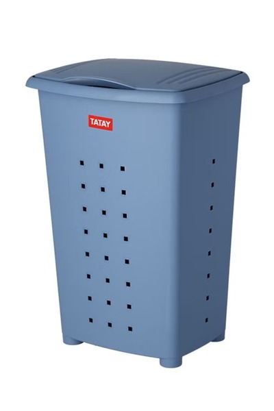 Tatay سلة غسيل ميلينيوم زرقاء سعة 60 لترًا