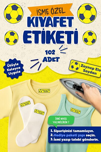 MSticker Kıyafet Etiketi - Okul Kıyafetlerine Kişiye Özel 30 Saniyede Kolay U...