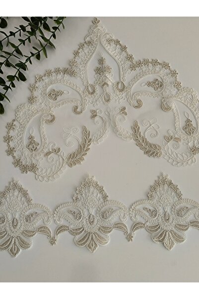 dantelci Krem 11 metre Fransız dantel