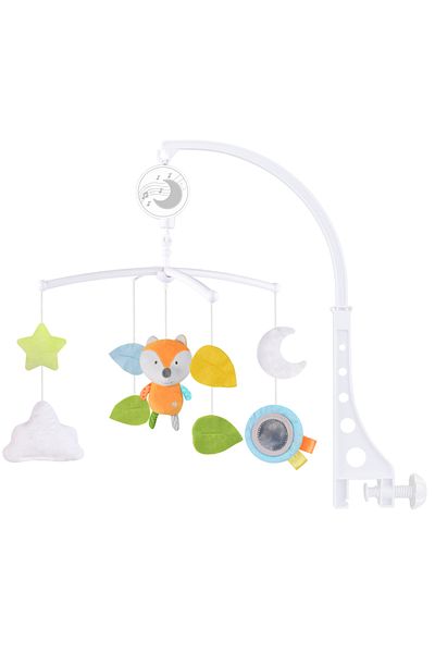 Konig Kids - Fox Musical Cot Mobile w/ Plush Hanging Toys