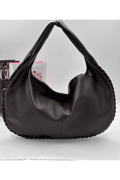 DMG Collection Knitted Pattern Women's Shoulder and Arm Bag