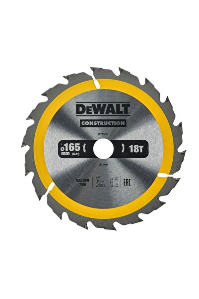 Dewalt - Construction Disc for hand circular saw 165x20x2.4mm [DT1933-QZ]