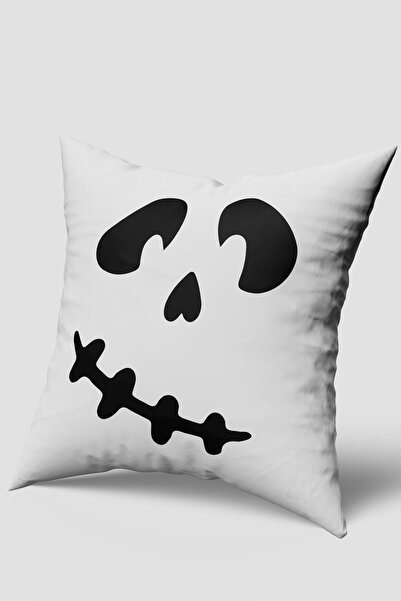 EsnafAli غطاء وسادة للهالوين باللون الأبيض والأسود