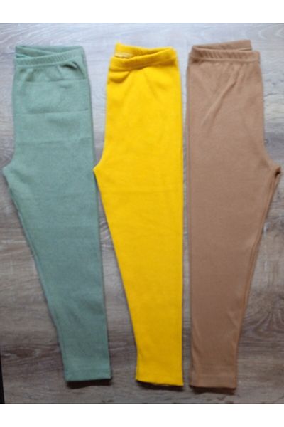 Fun Kids Ribbed Flexible 3-Piece Children's Tights Children's Tights Single Bottom