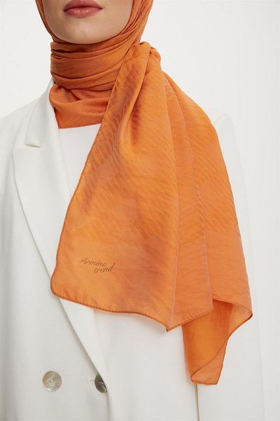 Armine Outlet, Organic Cotton Shawl - 450 - Pastel Orange