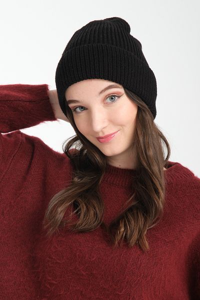T Crazy T-Crazy Knitwear Beanie Ribbed Knitwear Knitted Beanie, Thick Knitted Beanie, Knitwear Beanie, Comfortable and Stylish Beanie