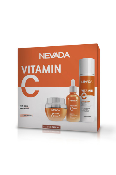 NEVADA مجموعة العناية بالوجه بفيتامين C من نيفادا