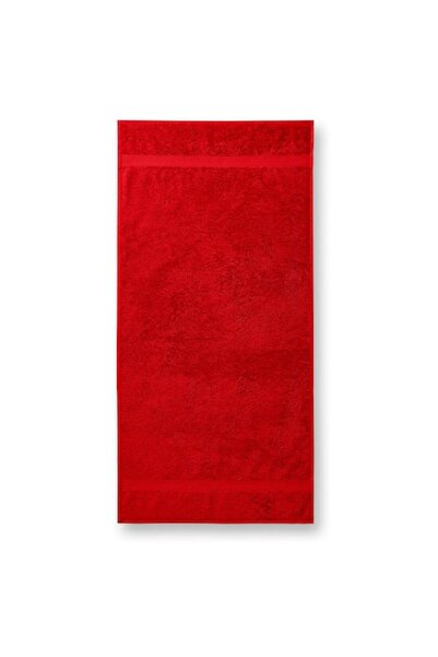 Malfini Prosop de bumbac, terry, 450 g/m², roșu, 50x100 cm