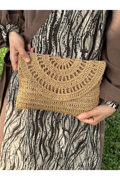 The SheDi Straw Beige Hand Knitted Daily Summer Bag