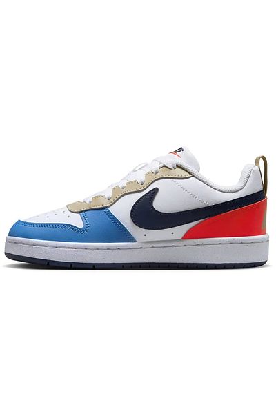 Nike Court Borough Low Gs Recraft White-Blue Casual Sports Shoes