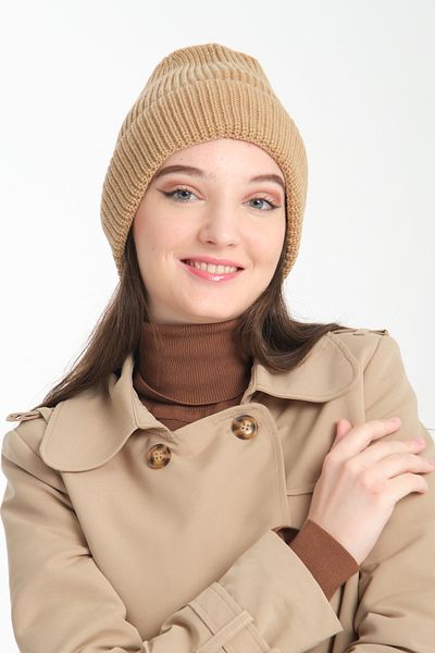 T Crazy T-Crazy Knitwear Beanie Ribbed Knitwear Knitted Beanie, Thick Knitted Beanie, Knitwear Beanie, Comfortable and Stylish Beanie
