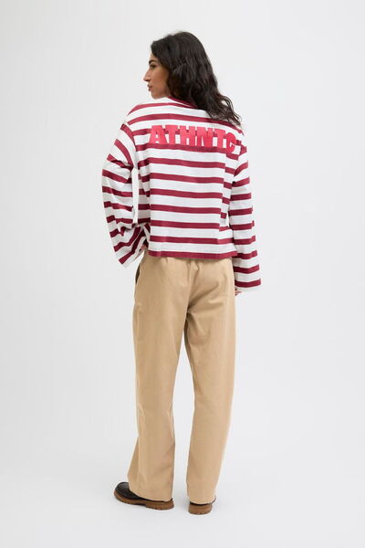 Jack & Jones Women's Pleated Barrel Fit Cut Pants - Maddy