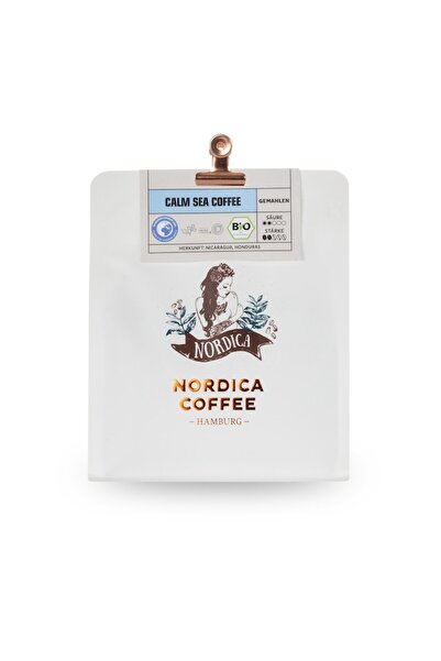 Nordica Coffee Cafea măcinată, BIO, CALM SEA 80% Arabica, 20% Robusta, 250g, 08M-2225-3225, RO--026