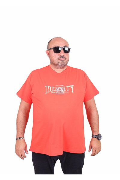 Starbattal Men's Plus Size Crew Neck T-Shirt Identity 25189 Pomegranate Flower