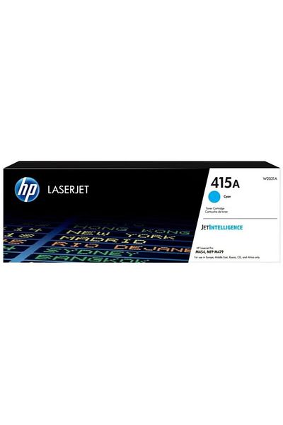 HP Original 415A LaserJet Toner Cartridge W2031A Cyan Blue