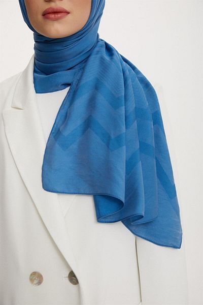 Armine Outlet, Organic Cotton Shawl - 208 - Indigo