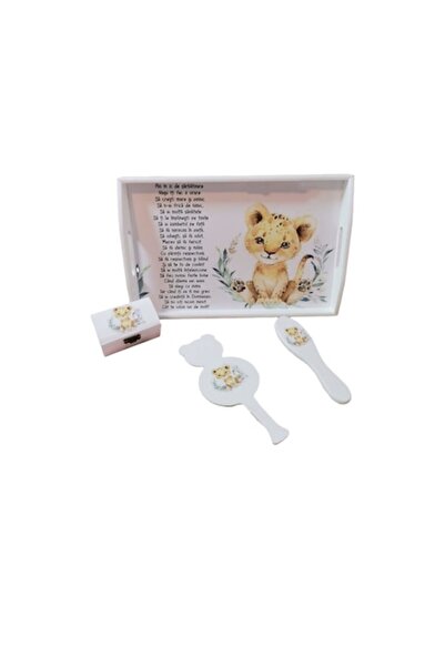 OEM Set mot / turta personalizat animalut leu