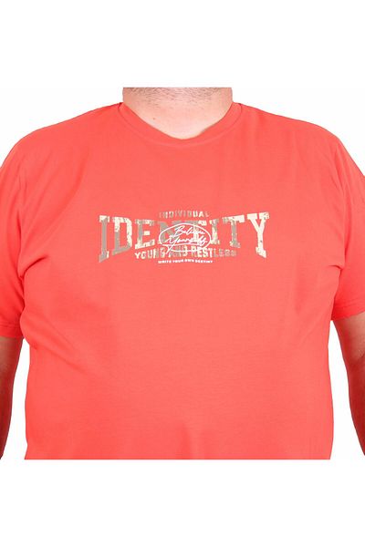 Starbattal Men's Plus Size Crew Neck T-Shirt Identity 25189 Pomegranate Flower