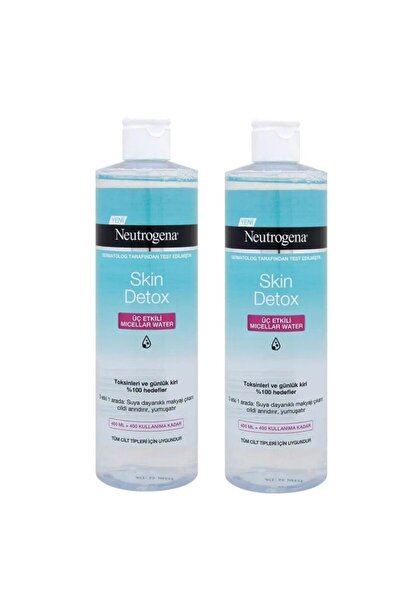 Neutrogena Skin Detox 3 Etkili Micellar Temizleme Suyu 400 ml + 400 ml